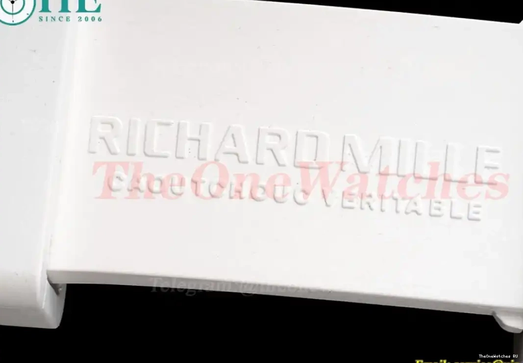 Strap White On Skeleton NTPT Dial Blue BBRF Rubber RM055 Real RMUL2 0417